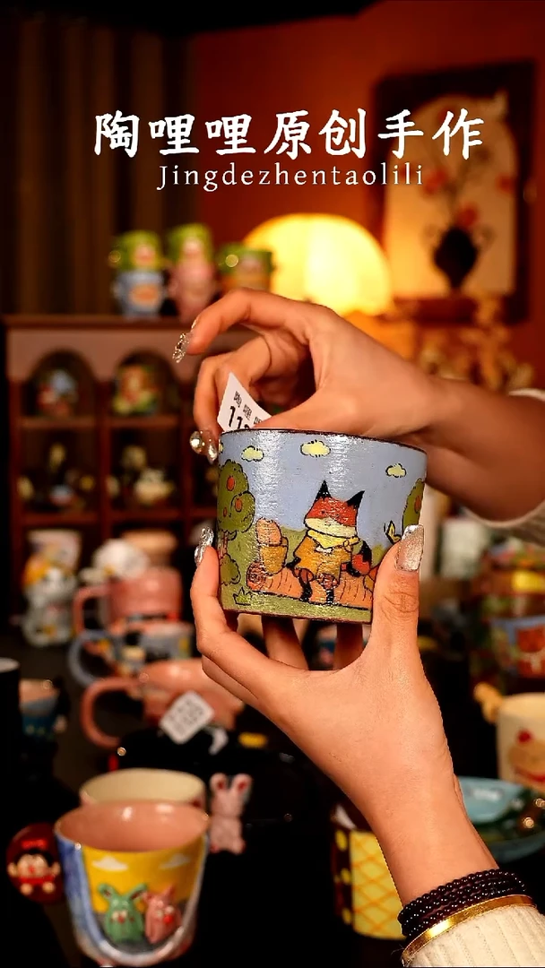 陶哩哩原创手作陶瓷（微瑕介意勿拍）1136