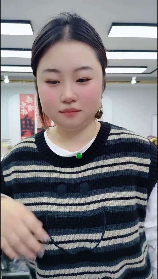 【闪购商品】石英质玉颈饰合金0646 绿色路路通