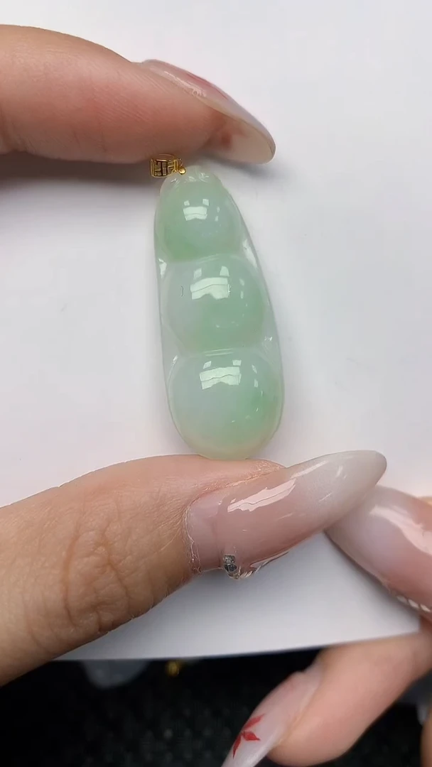 【闪购商品】翡翠颈饰18K金镶嵌天然翡翠A货