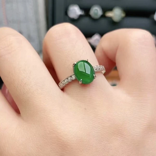 鑫辰珠宝银镶嵌设计款开口女戒指时尚百搭