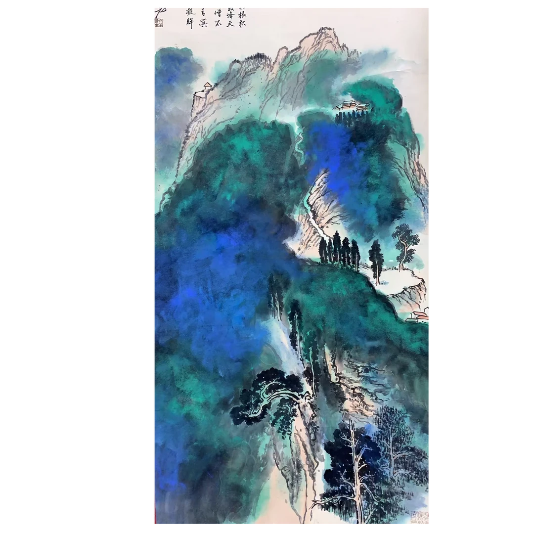 张老款 山水立轴135 65 7.8平尺