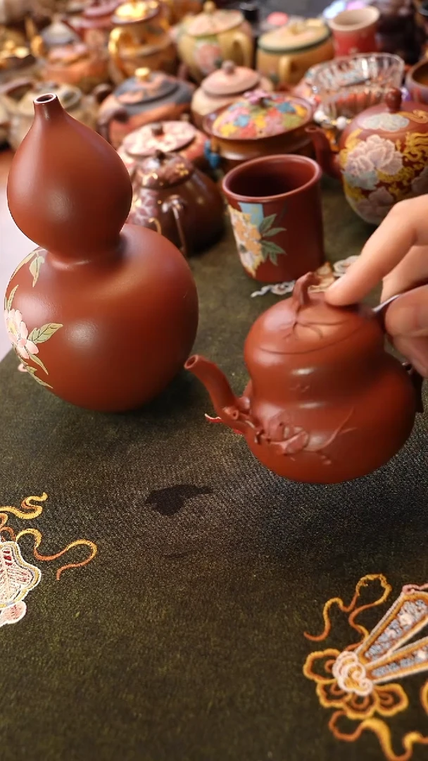 茶壶紫砂朱泥葫芦