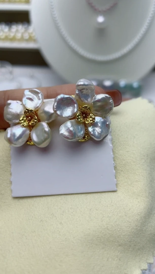 【闪购商品】淡水珍珠耳饰未镶嵌W58