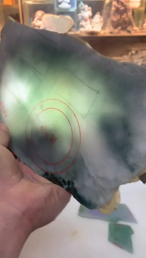 裸石翡翠0朗0翡翠珠宝339