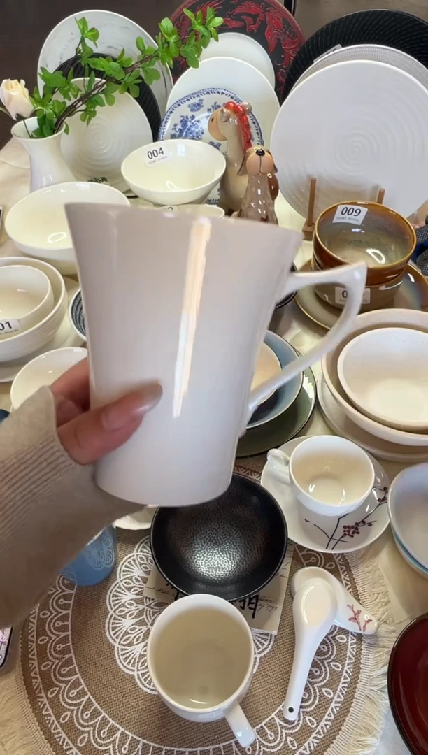 新骨瓷013瑕疵 暖白 兰卡斯特 大马克杯 400ml