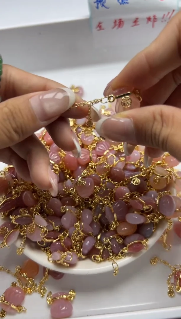 玛瑙/玉髓颈饰银S800镶嵌x1194盐源福袋*1个