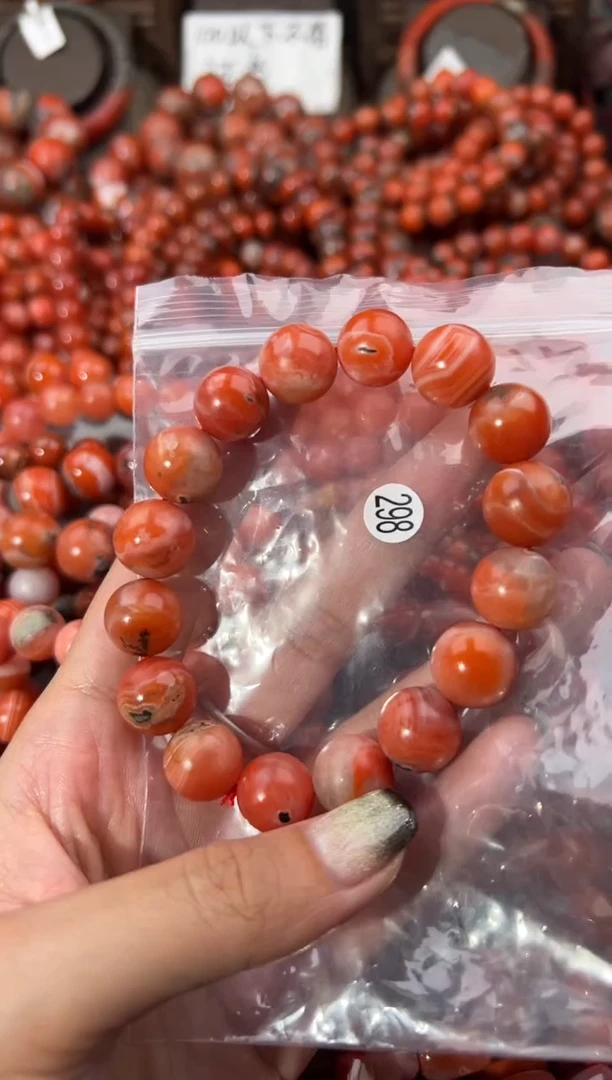 未镶嵌手串南红玛瑙13+