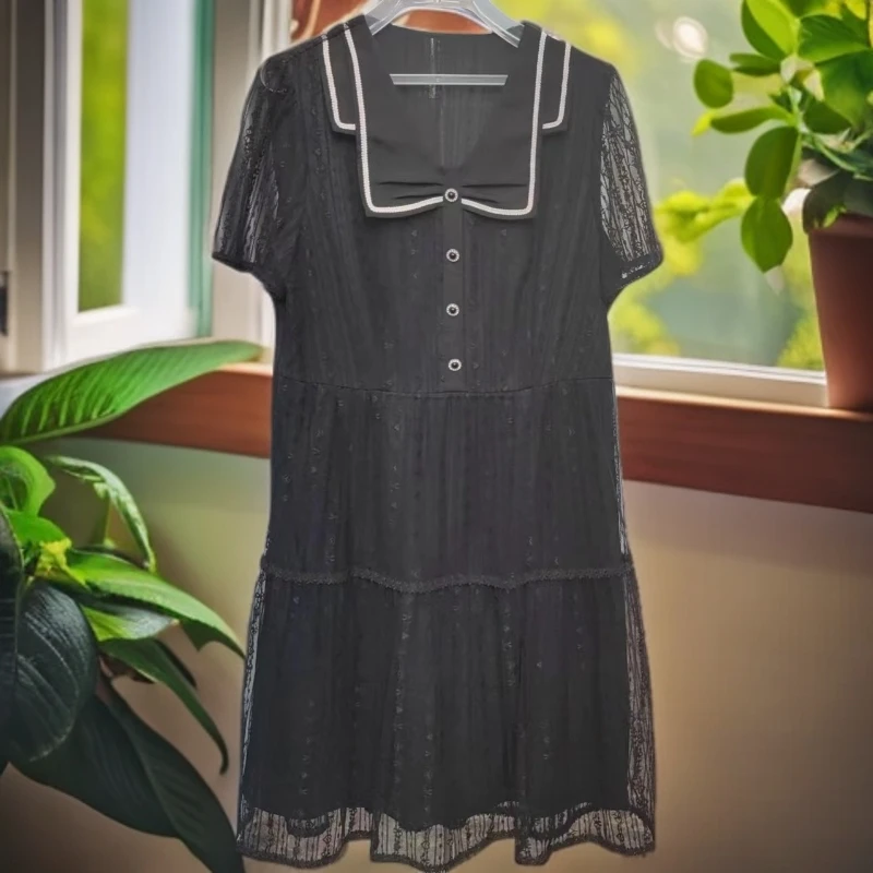 556#【木兮兮专属】2024年夏季新款女气质显瘦中长款连衣裙 女