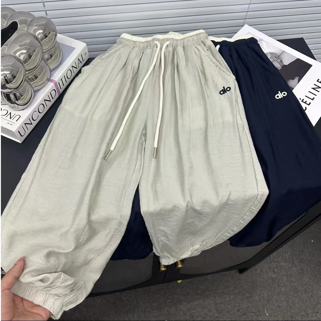 儿童拼接抖抖裤防蚊裤夏季百搭休闲裤男女童薄款潮流童装运动长裤