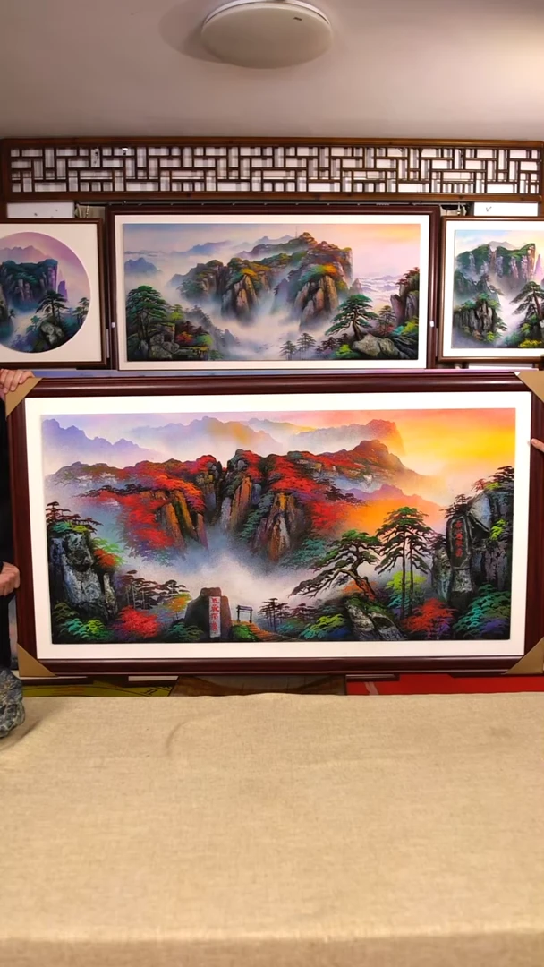 石材泰山宝石画全景图
