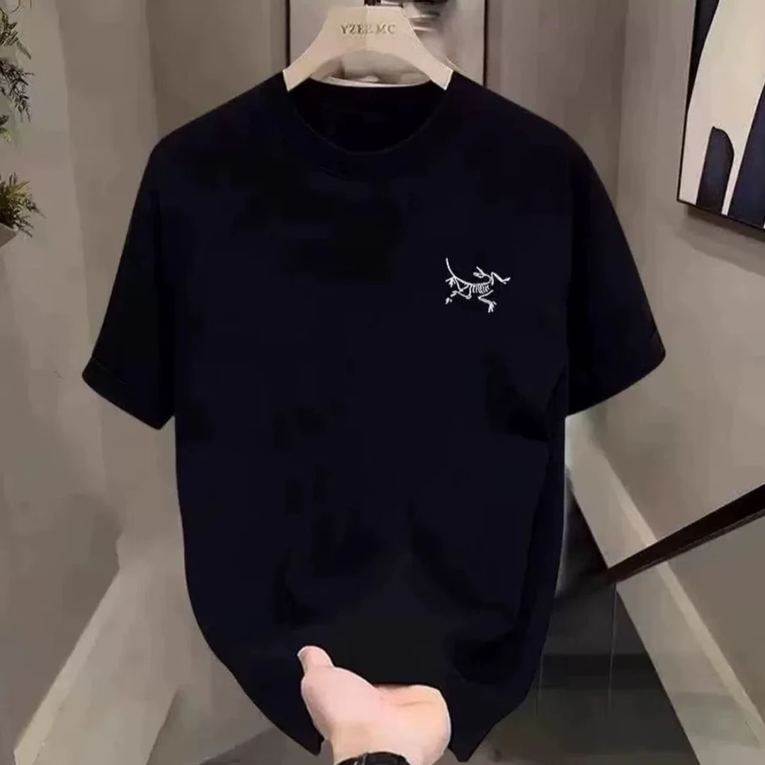 N08传奇2025新款银茑2刺绣 短袖T恤 男女同款