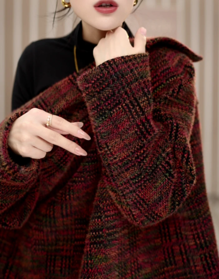 云想2024秋季新款条纹短款显瘦时尚韩版短外套女h034金金