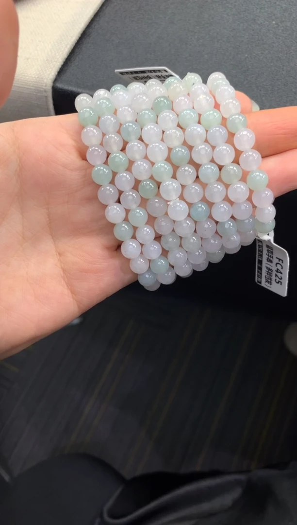 未镶嵌手串翡翠FC425 翡翠手串 多样性发其一