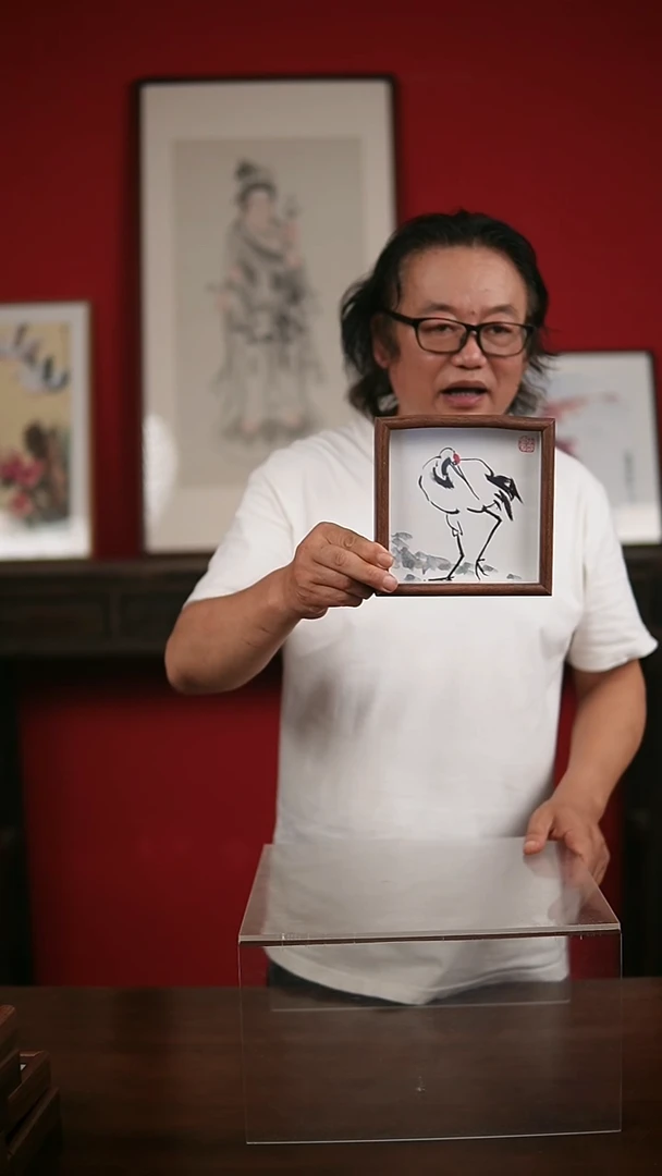 国画手写手绘-6寸摆台
