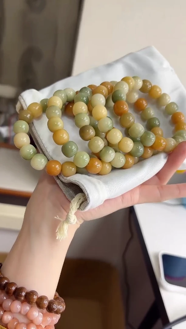 手串菩提根/象牙果沐i27玉化玻璃底桶珠11*12mm手串