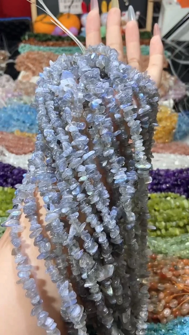 水晶珠宝半成品未镶嵌灰月光