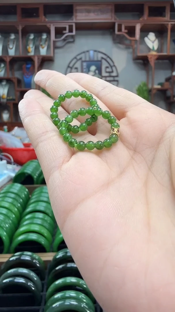 未镶嵌戒指和田玉戒圈 多样性发一