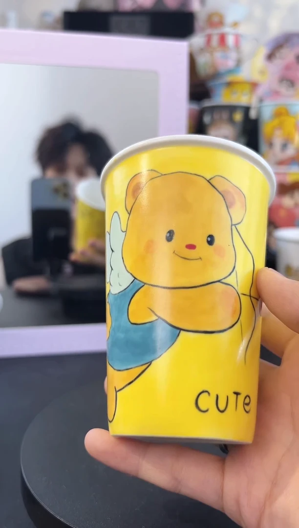 【闪购商品】摆件纯手工手绘陶瓷小杯杯