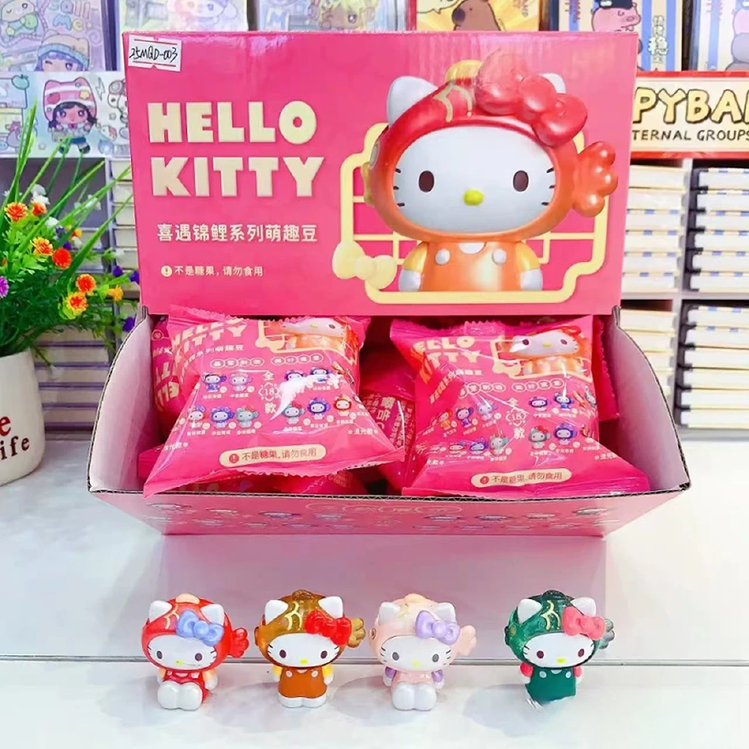 【拆包】HelloKitty喜遇锦鲤系列萌趣豆盲盒盲袋（代拆）