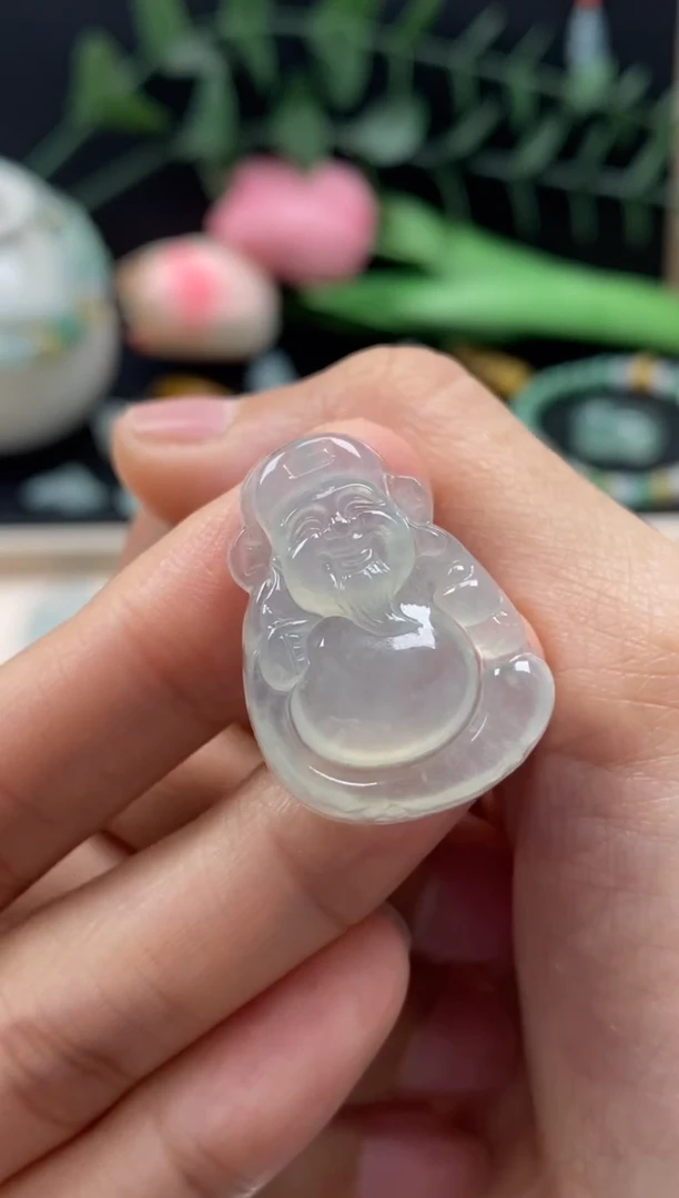 【闪购商品】翡翠颈饰未镶嵌翡翠冰种财神