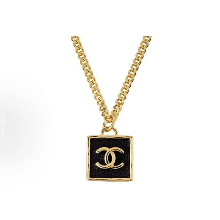 未使用 Chanel/香奈儿 香奈儿23s黑色立体方块项链