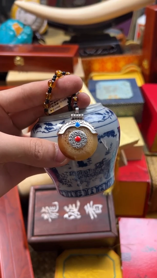 【闪购商品】瓷片———————————羊平安扣