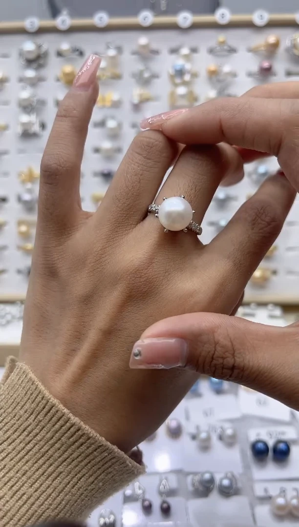 【闪购商品】淡水珍珠戒指合金26