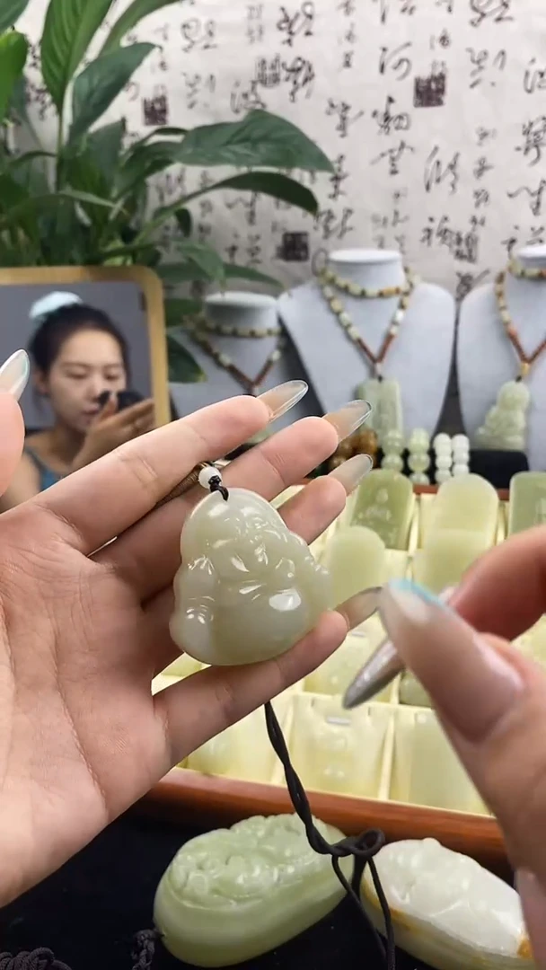 玉双面佛公【送绳送礼盒】