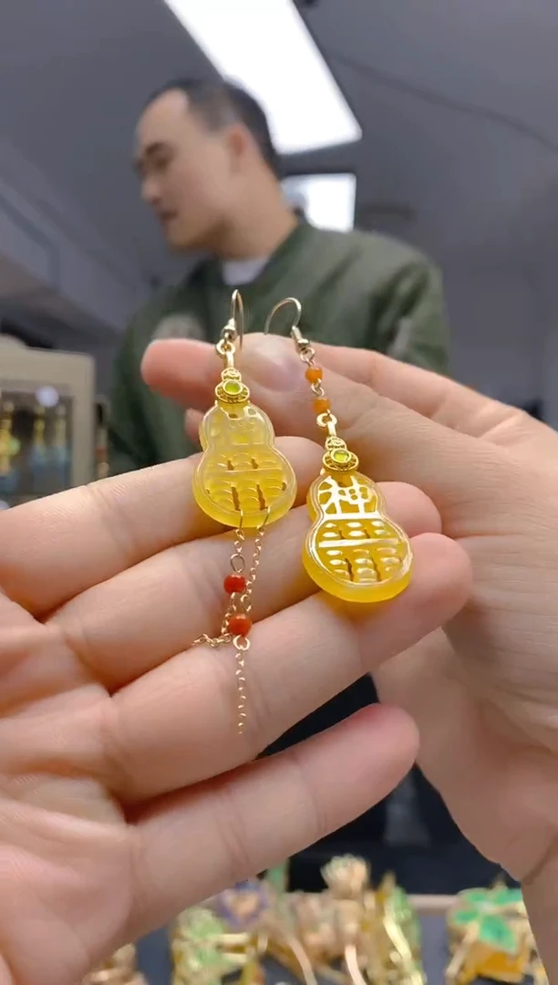 【闪购商品】翡翠耳饰合金81翡翠耳钩