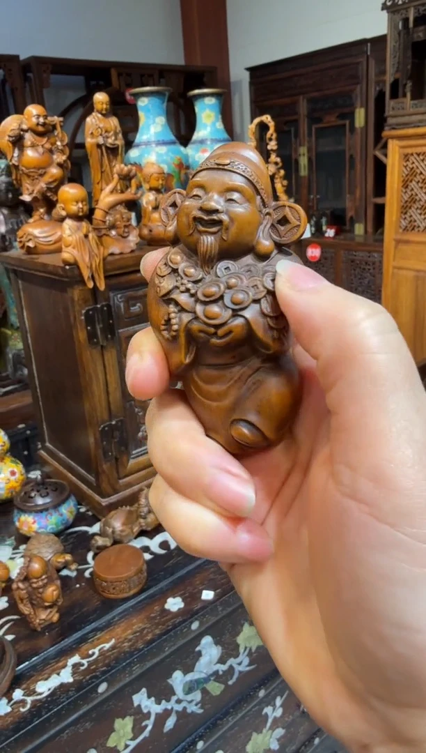 木黄杨木财神68.88888888