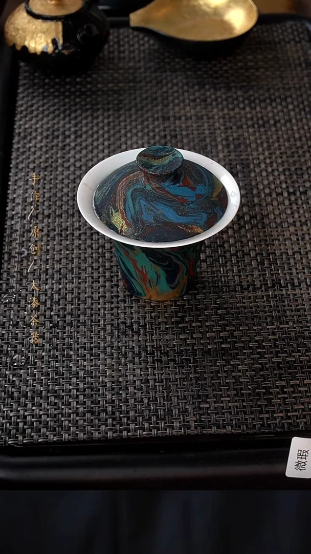 大漆盖碗806小康茶器
