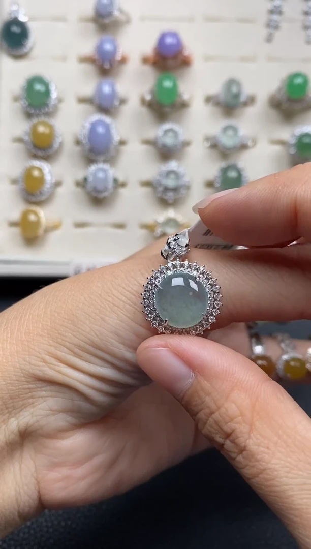 【闪购商品】翡翠戒指银S925镶嵌11111