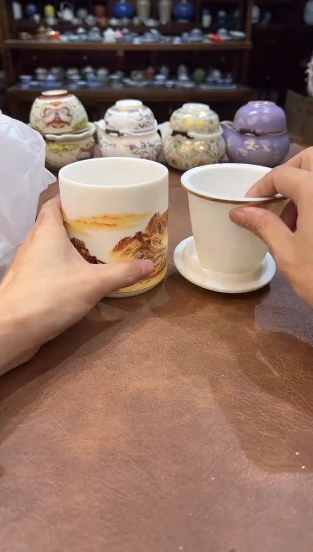 真的很便宜超好看会开片的旅行茶具