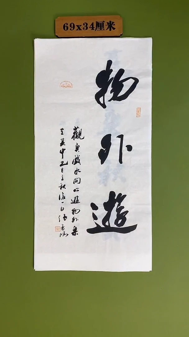 书法书法 张若鸿 尺寸69cm*34cm