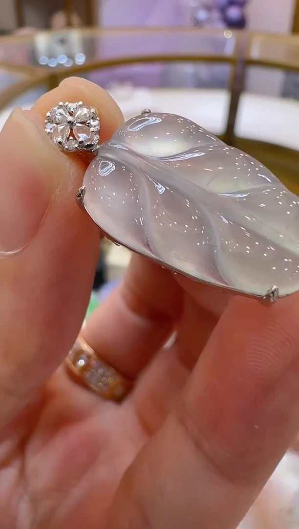 翡翠18K金镶嵌吊坠(不含链)多样性团购发一件