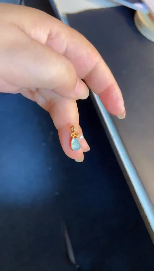 吊坠(不含链)银S925镶嵌翡翠1