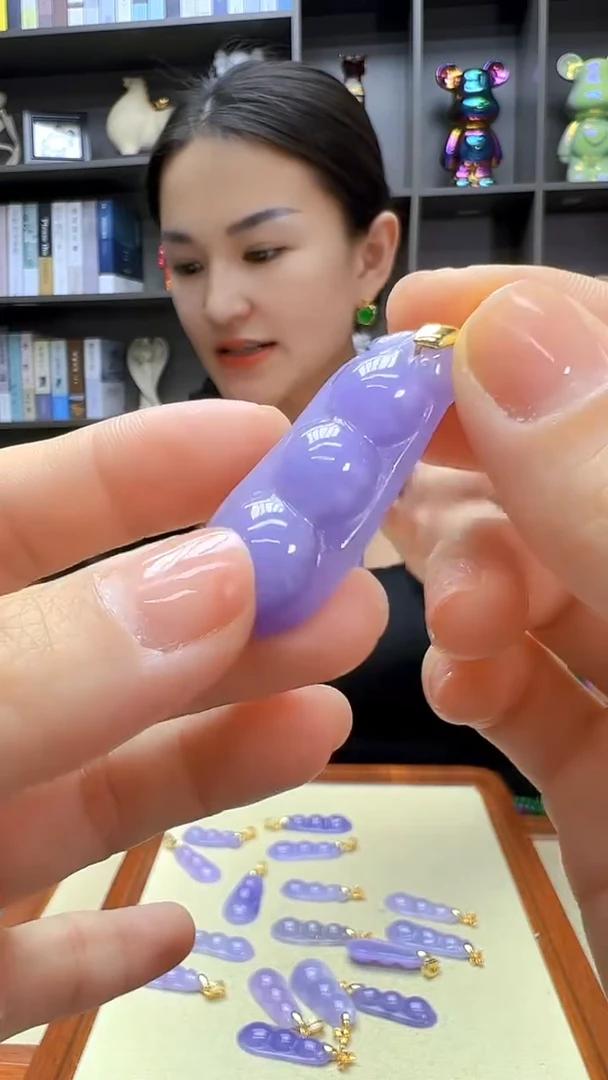 翡翠14K金镶嵌颈饰丹丹diy劲饰