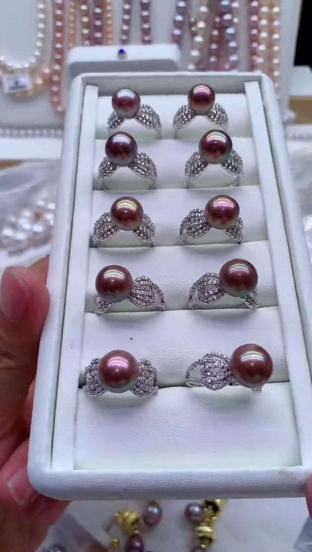 戒指合金淡水珍珠多样性发其一，非无暇