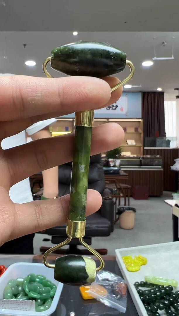 未镶嵌蛇纹石玉手把001 -多样性发货其中发一