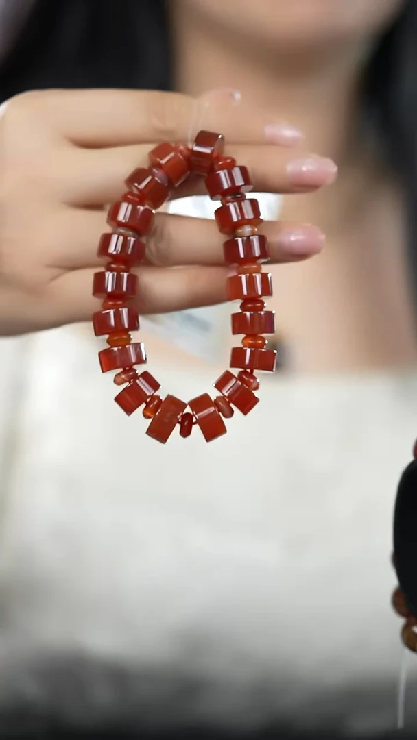 玛瑙/玉髓手链未镶嵌14mm玛瑙手链单圈