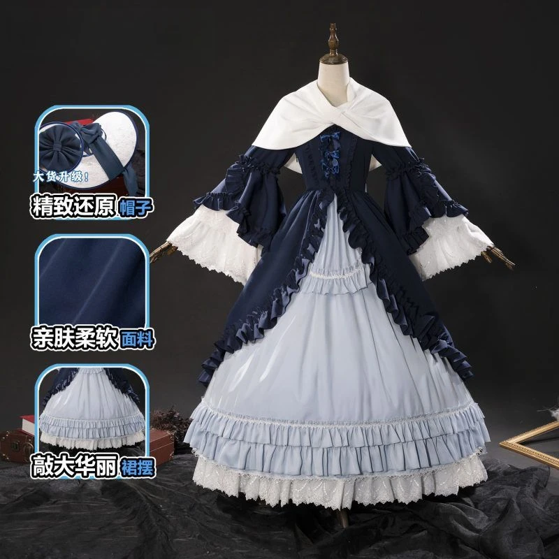 哥特萝莉侦探事件薄维多利加洋装cos服cosplay动漫角色扮演服装