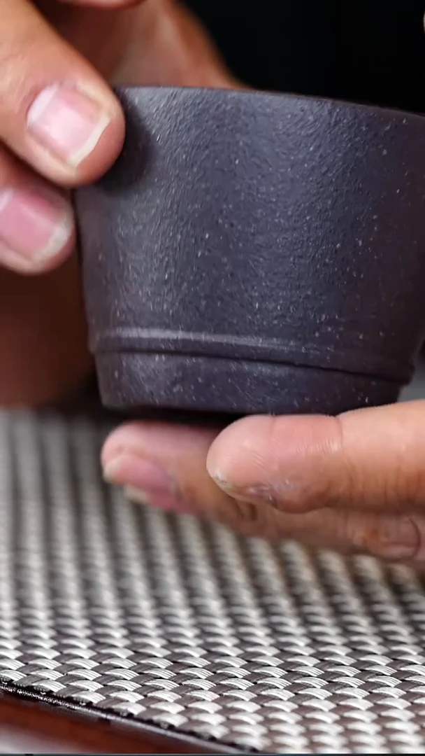 茶壶紫砂宜兴紫砂 主人杯 老青灰段80CC 0005