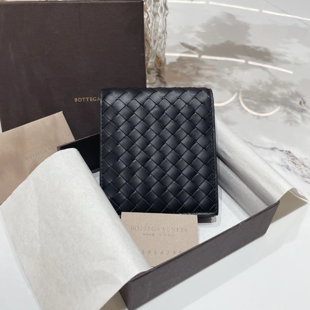 99新 BOTTEGA VENETA/葆蝶家 编织短款钱包