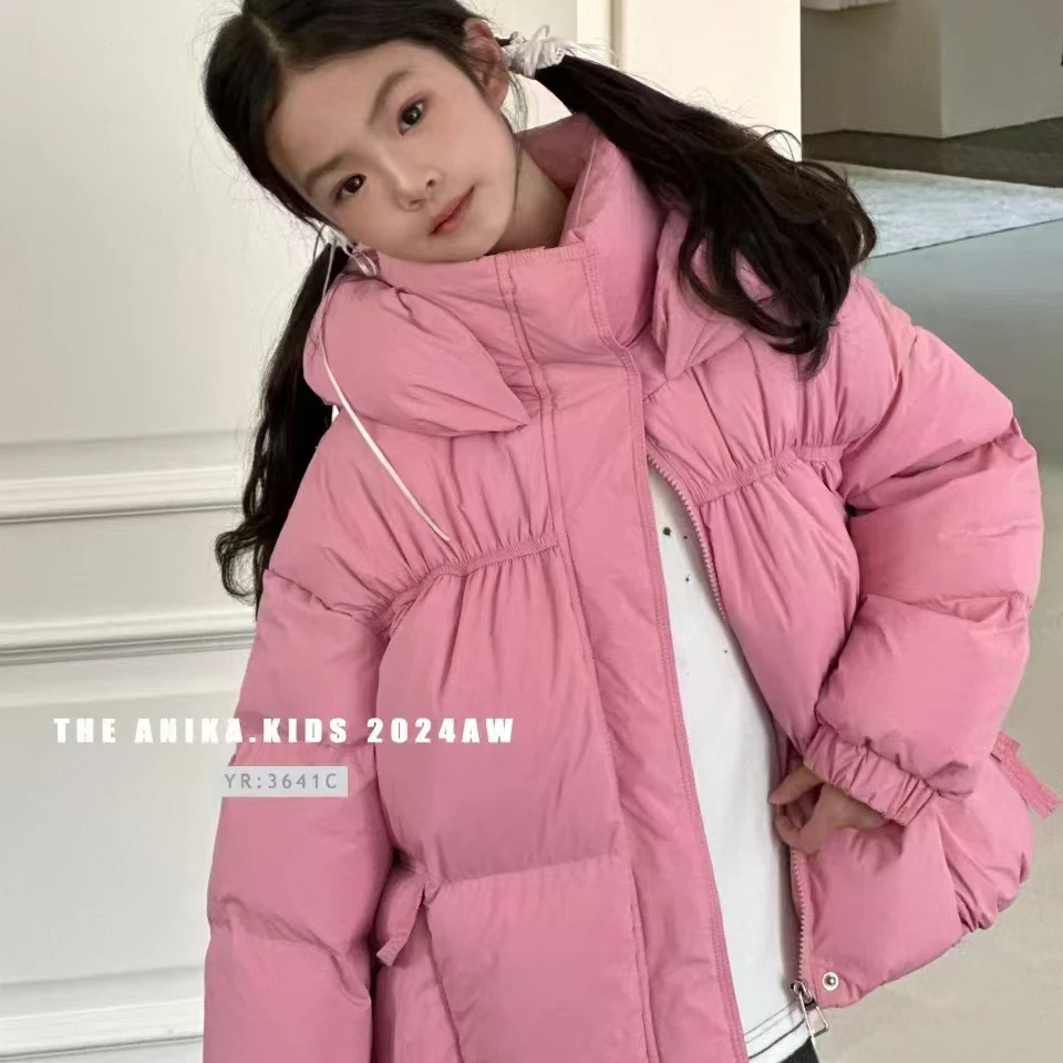 中长款厚款女羽绒服秋冬宽松加厚亲子时尚冬季保暖长款立领