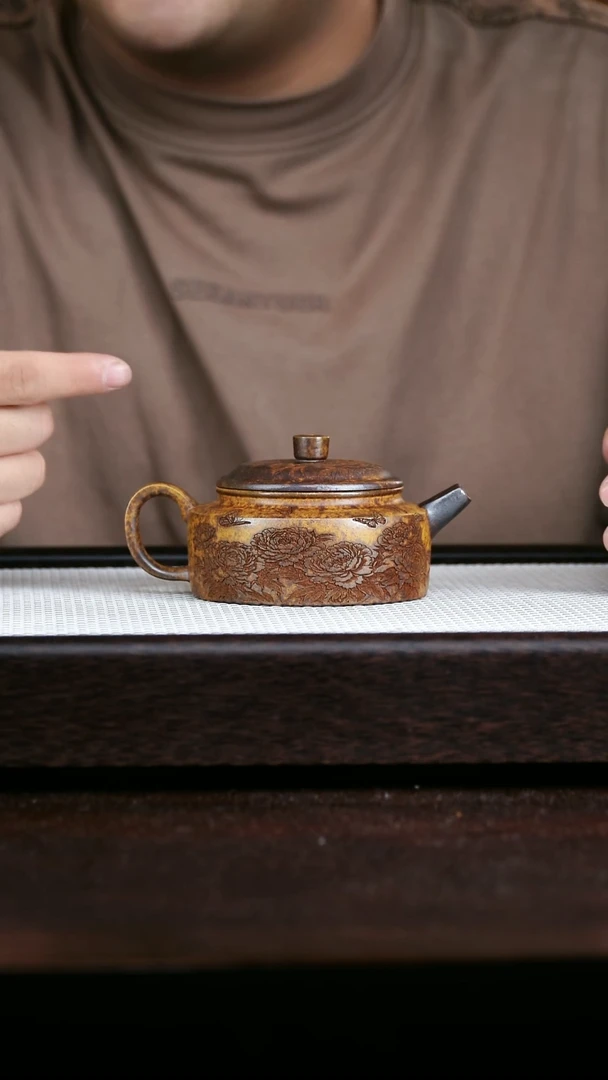 茶壶紫砂柴烧周盘