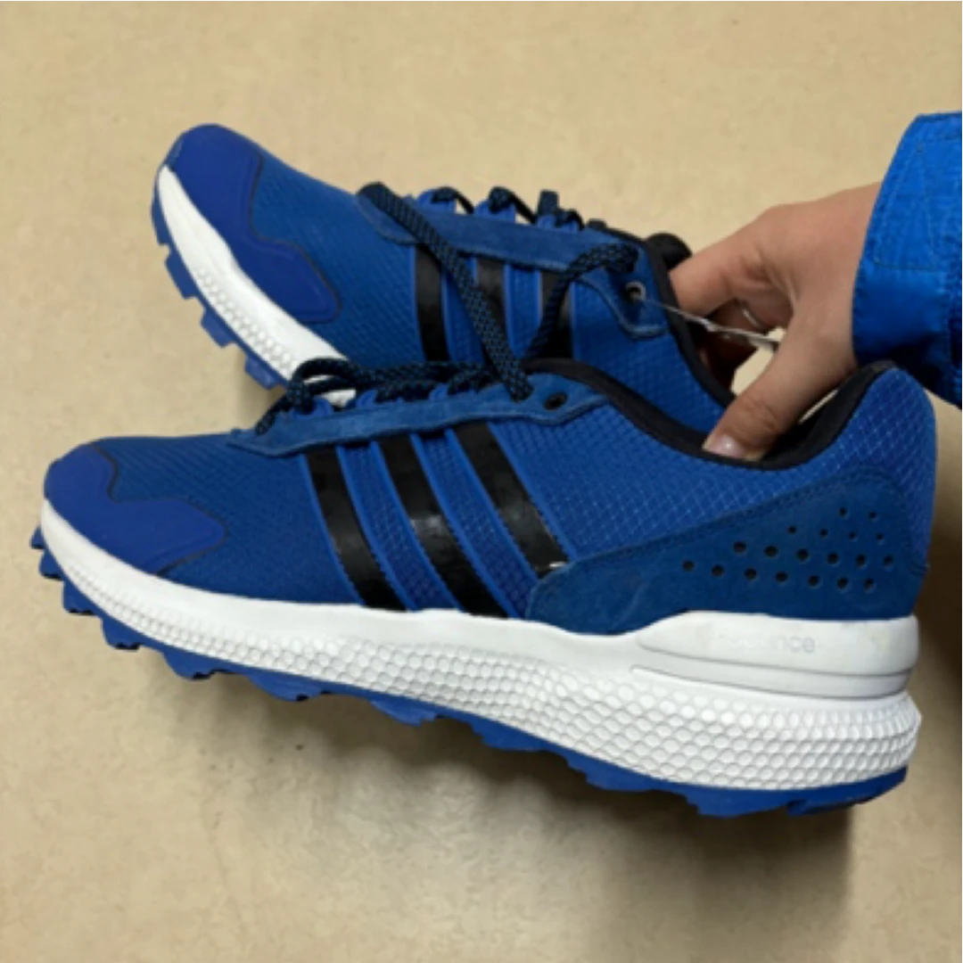 迪家/蓝色黑道慢跑鞋