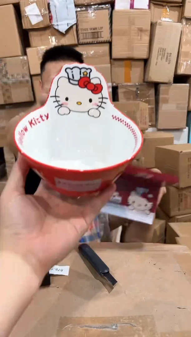 瓷片原盒kt猫沙拉碗