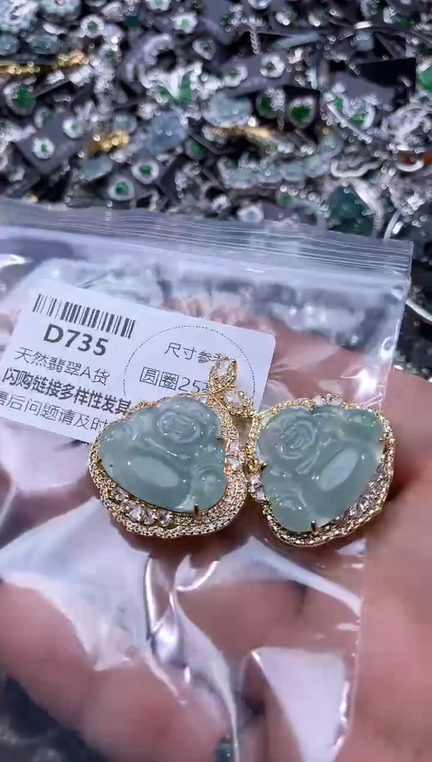 【闪购商品】翡翠颈饰未镶嵌D735多样性发其一