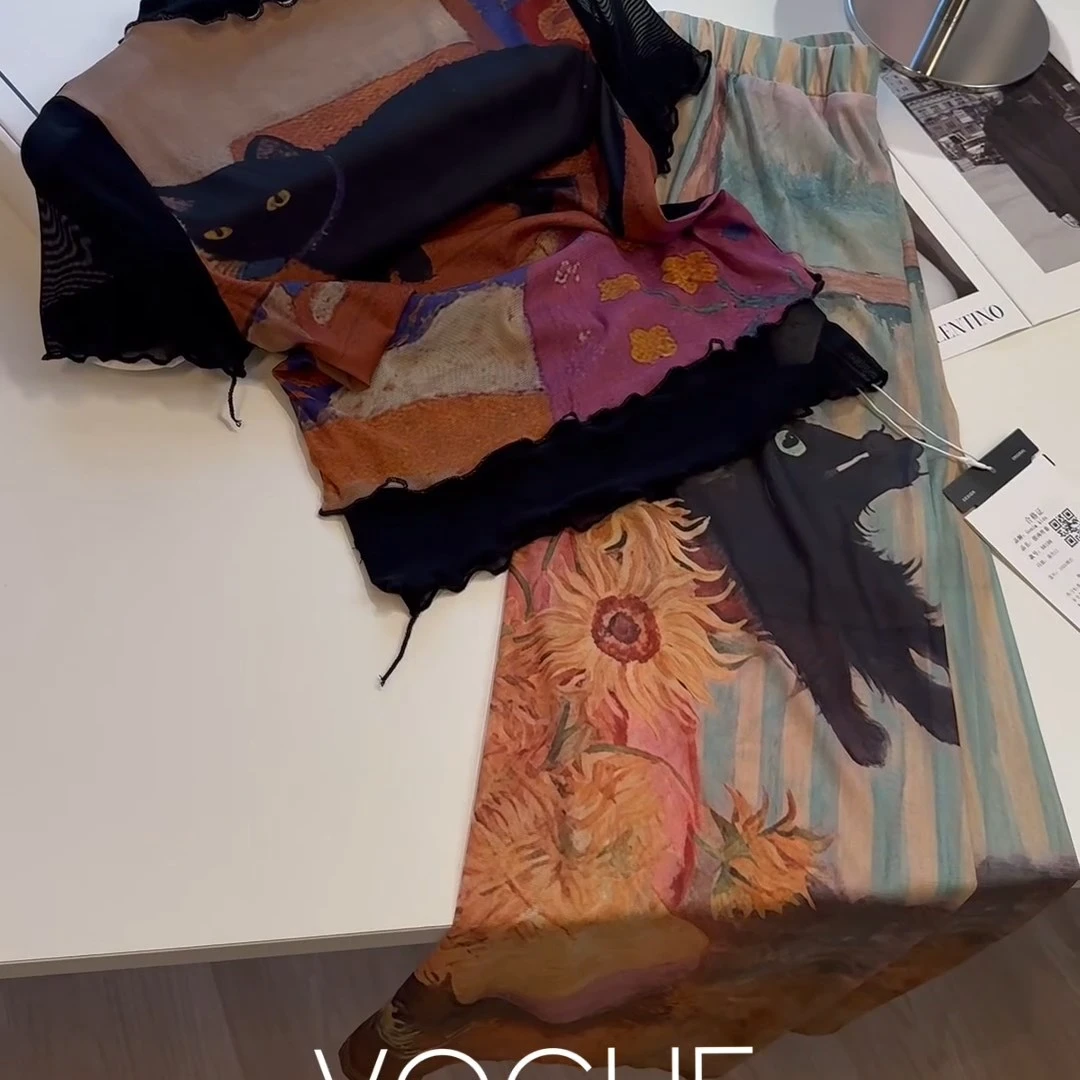 夏季碎花迷彩休闲半身裙长款时尚百褶显瘦公主风女DP7080