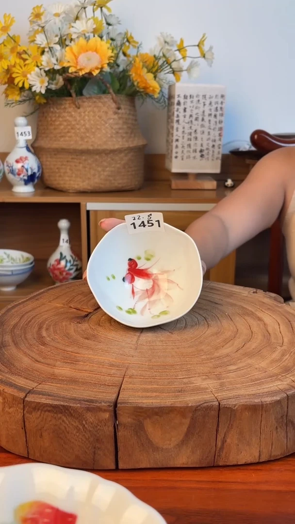 瓷片景德镇高温釉中彩-宝宝碗1451